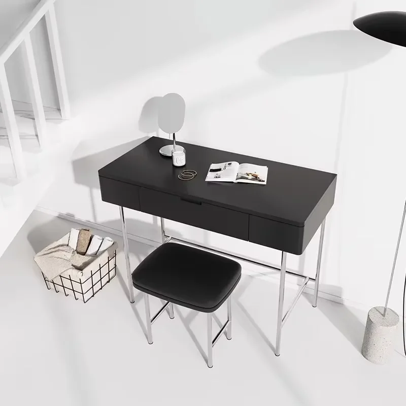 Design Simple Dressing Table Mirror Makeup Organizer Fashion Dressing Table Chair Aesthetic Dresser Tocador Vanity Furniture