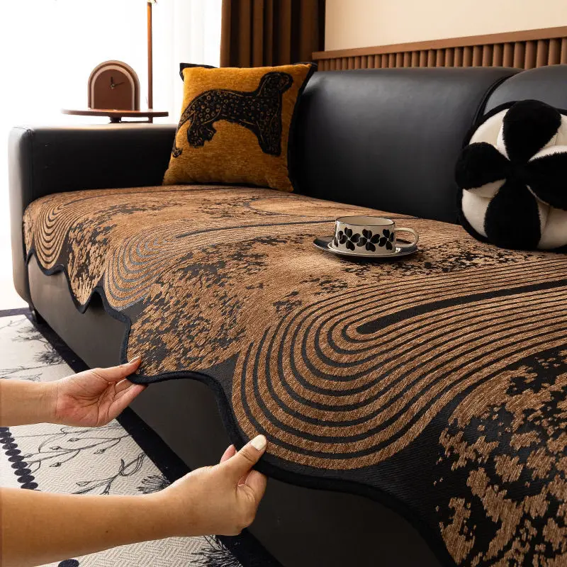Retro Special-Shaped Sofa Cushion Four Seasons General New Advanced Sense of Irregular Non-Slip Cushion Cover