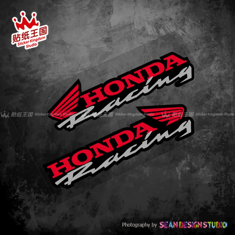 1 pair For Honda Racing CBR1000 600RR CB1000R CB1100 CB650F CBR300R VFR1200 motorcycle Waterproof Stickers 23