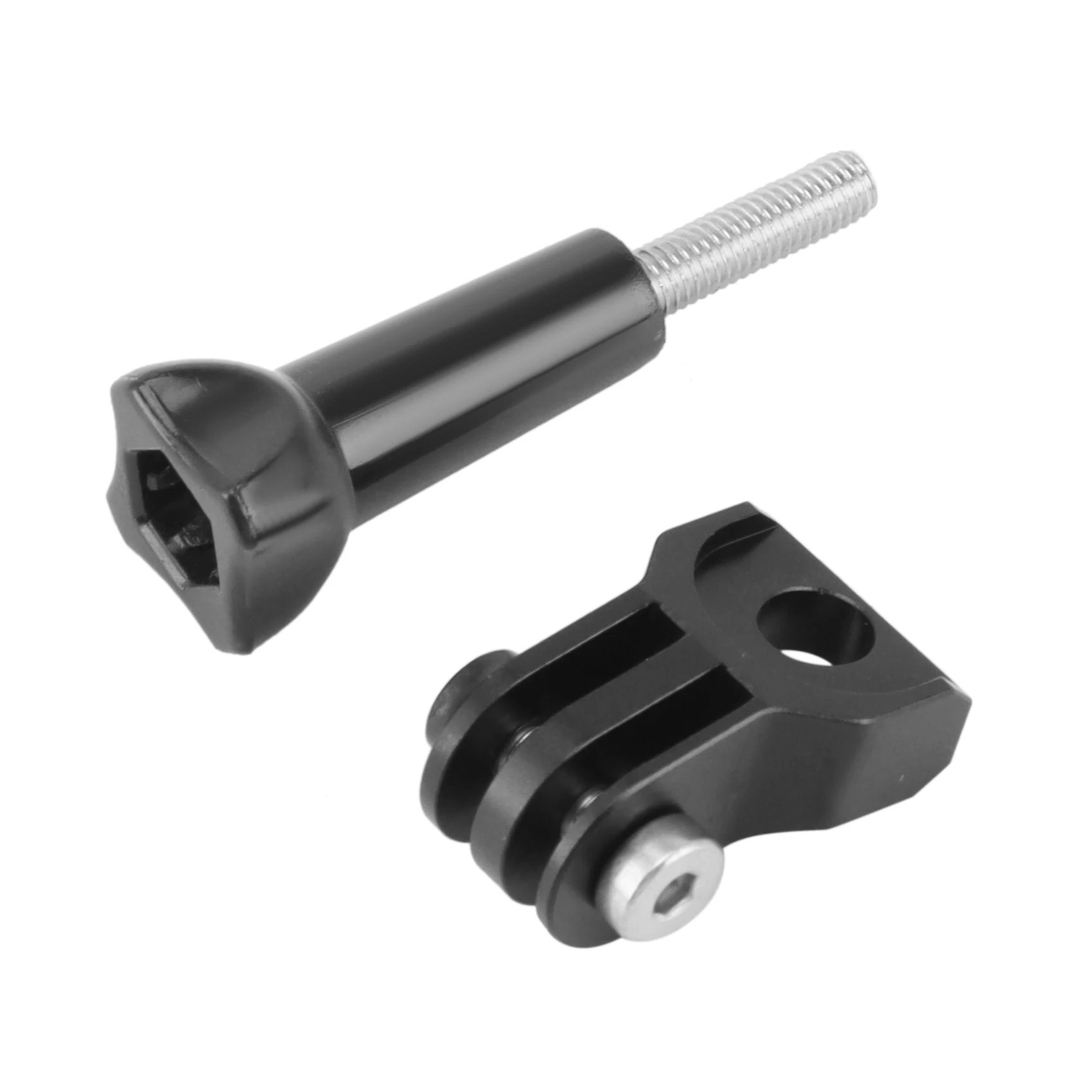 Supporto per fotocamera per Computer da bici per manubrio per bici pieghevole Brompton adatto per supporto per fotocamera sportiva Garmin Gopro, nero