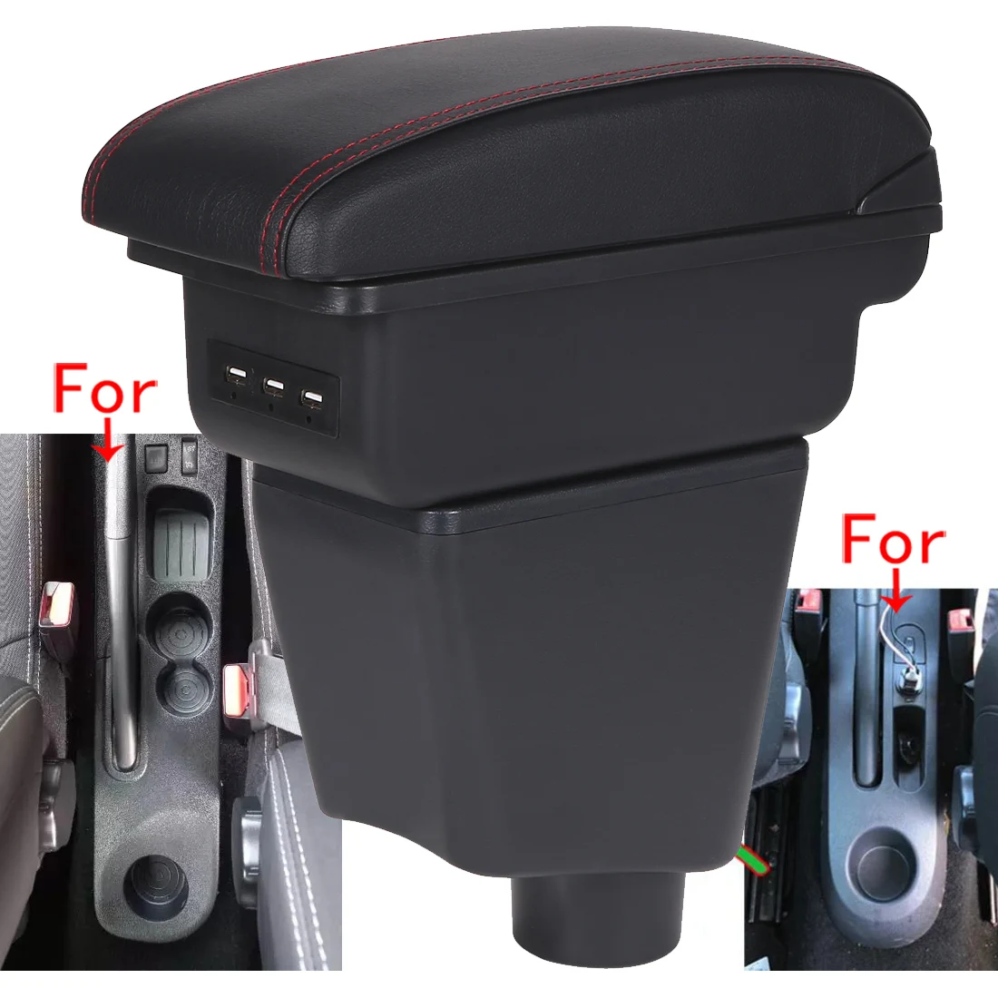 For Renault Clio 4 Armrest For Renault Captur Clio 3 III IV Car Armrest Box Accessorie Storage Parts Dedicated Interior Retrofit