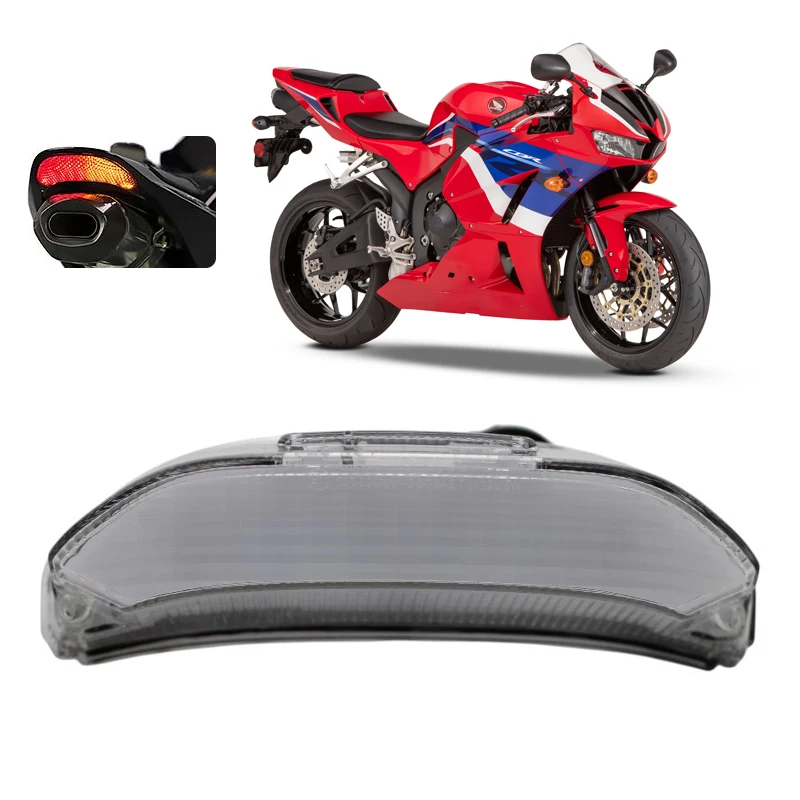 For Honda CBR600RR CBR 600 RR CBR600 RR 2013-2023 2022 Motorcycle Rear Tail Light Brake Turn Signals Integrated LED Light
