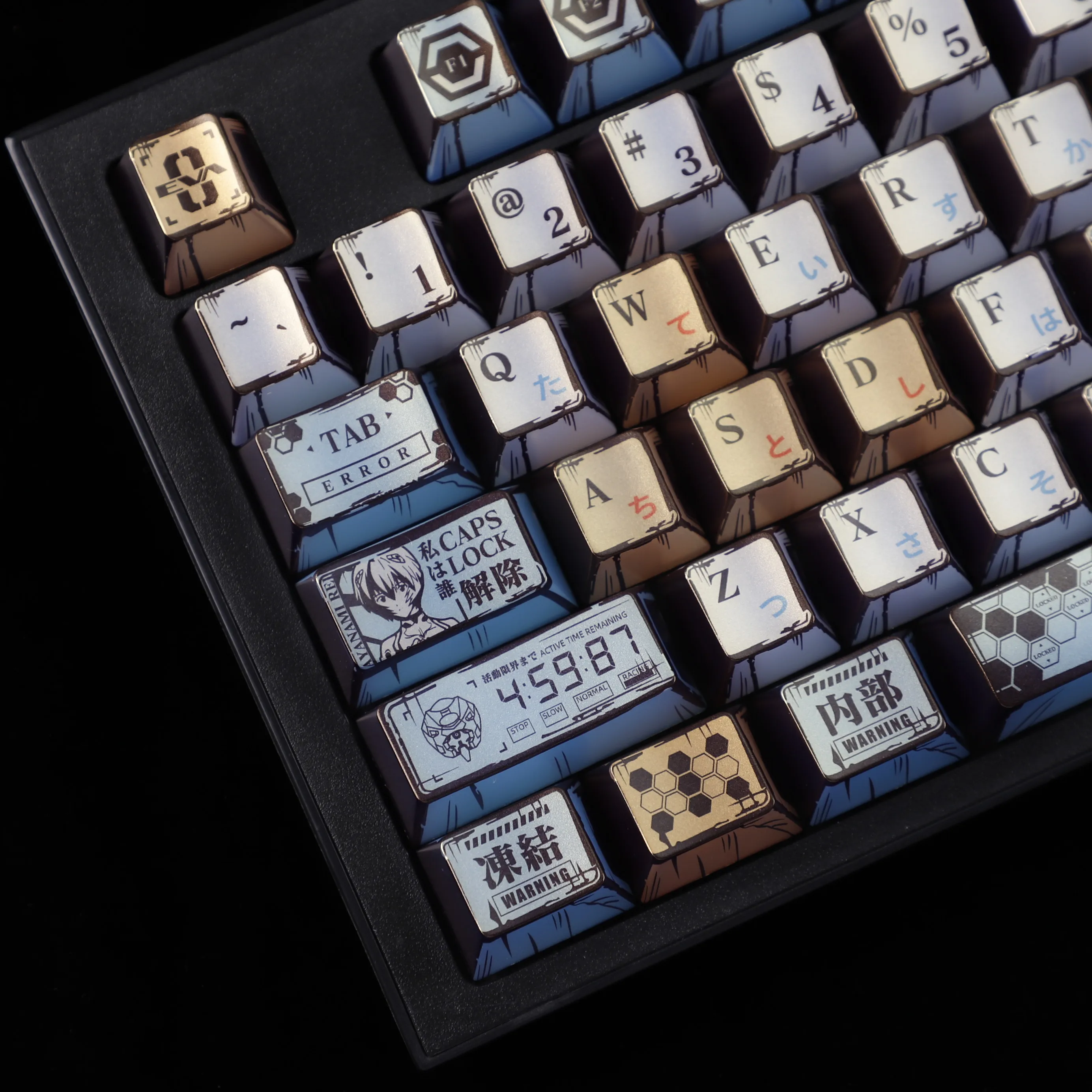 YMDK 126 Keys Retro Pearlescent EVA Metal Wear-Resistant Cherry Profile Dye Sub Keycaps for MX Gaming Mechanical keyboard view 2