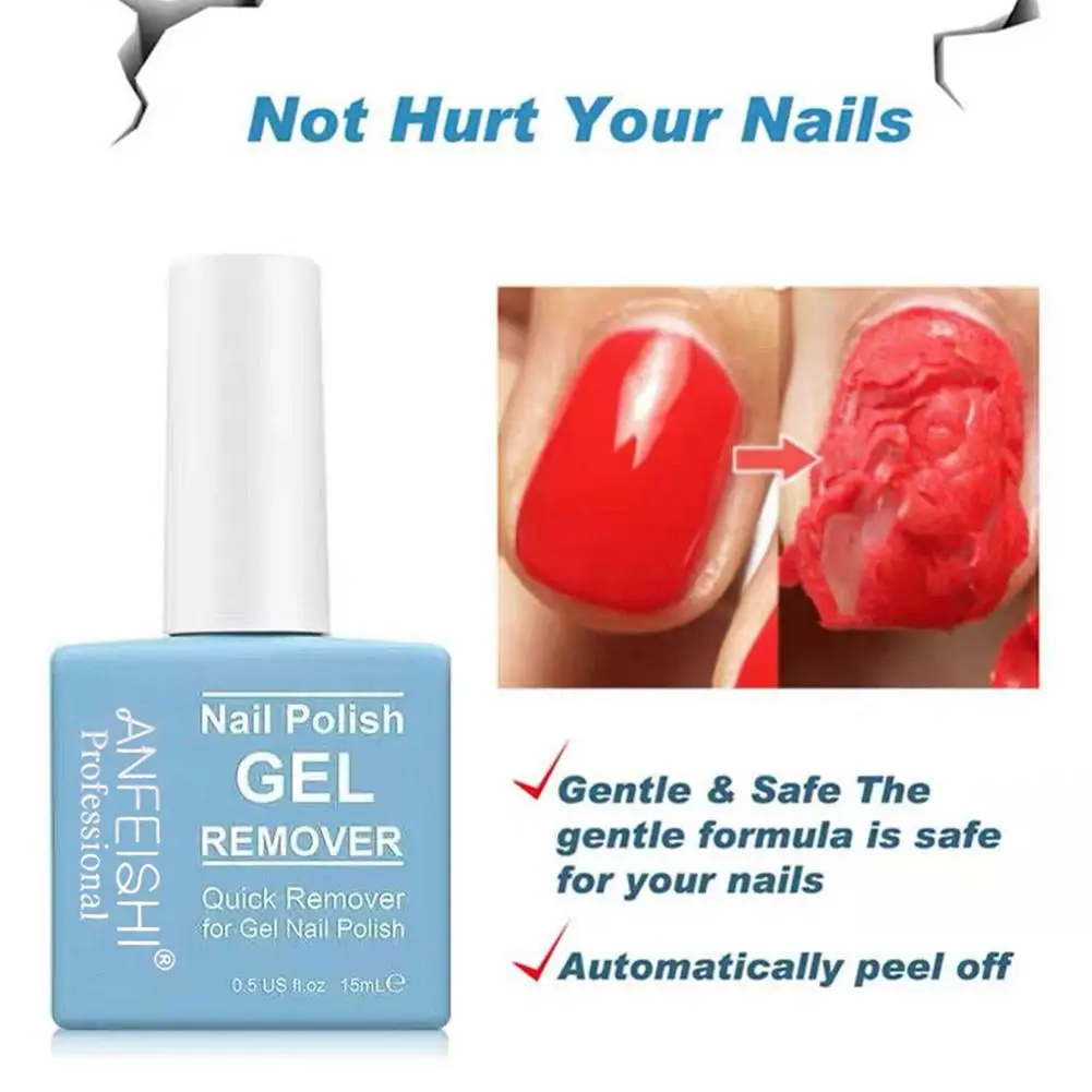 2 Stuks Nagellak Remover Gel Met Nagelriem Pusher En Schraper Snel Verwijderen Gel Nagels In 2-5 Minuten Geen Noodzaak Voor Folie Weken