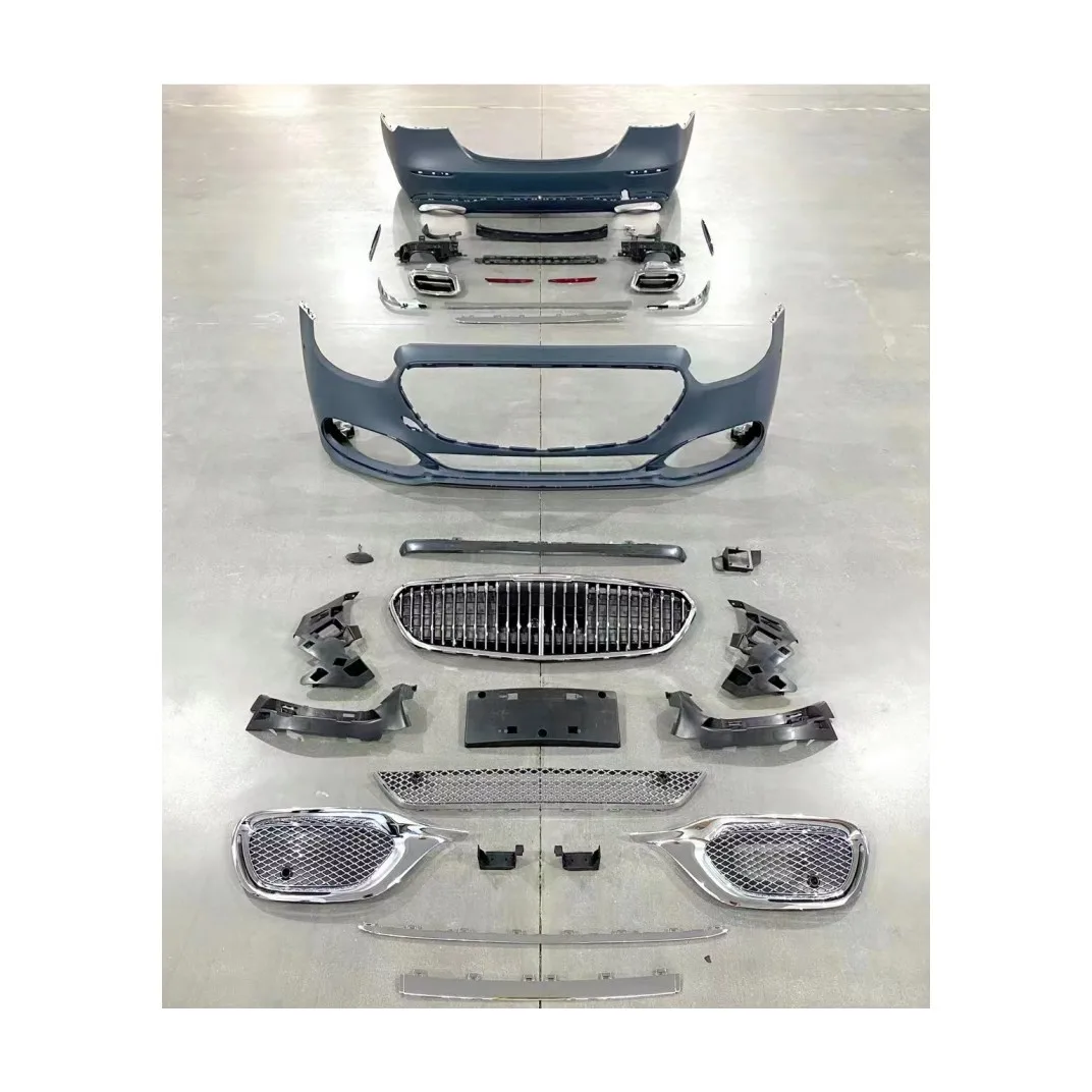 Facelift Car Body Kit for E Class W213 2020- To  Front Bumper with Grille Rear Diffuser with Exhaust Pipe