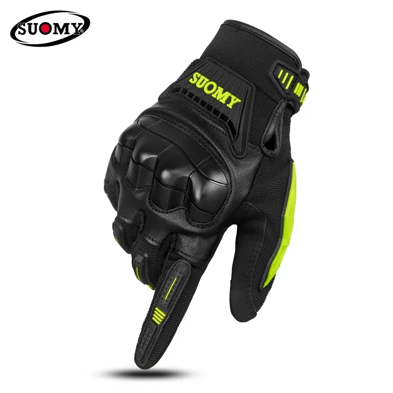 SUOMY Motorcycle Riding Anti-Drop Gloves Cheap Full-Finger Touch Screen Breathable Rider Accesorios Para Moto Luvas Bike Gloves