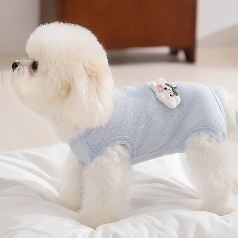 

Cloud Pattern Dog Spay/neuter Clothes Summer Pet Home Air Conditioning Clothes Anti-breakaway Teddy Jumpsuits Clothes
