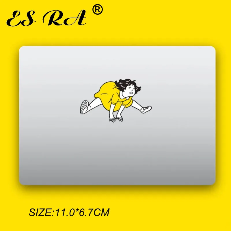 Декоративные наклейки с рисунком прыжка для девочек, креативные персонализированные декоративные наклейки, подходящие для ноутбука MacBook