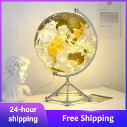 LED Transparent Mova Globe Home Decor Light Luxury Home Ornament Living Room Study Office Table Decorations Globe Earth Decorate