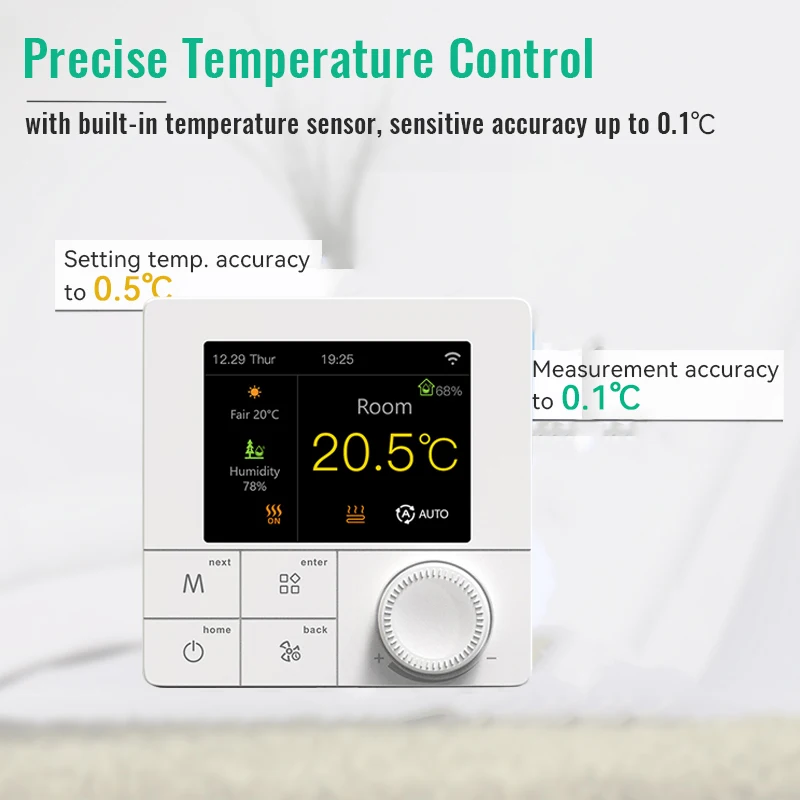 Tuya WiFi Smart Floor Heating Thermostat Regulator Warm Electric/Water Gas Boiler Remote Temperature Controller Alexa Google