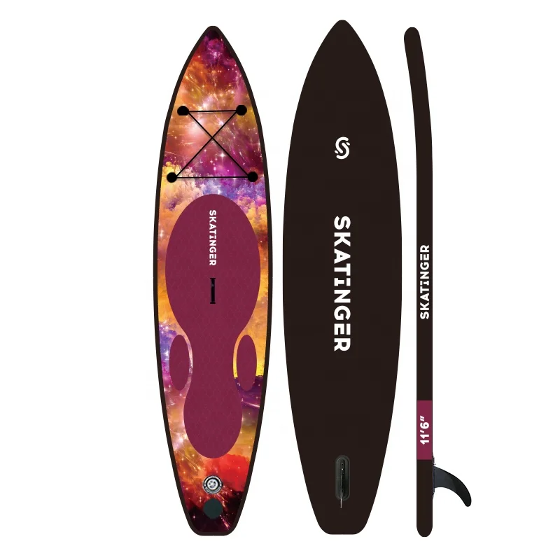 

OEM 11' New Design Surf Board Black Paddleboard Waterplay Surfing Inflatable Stand up Paddle Board sup Boards