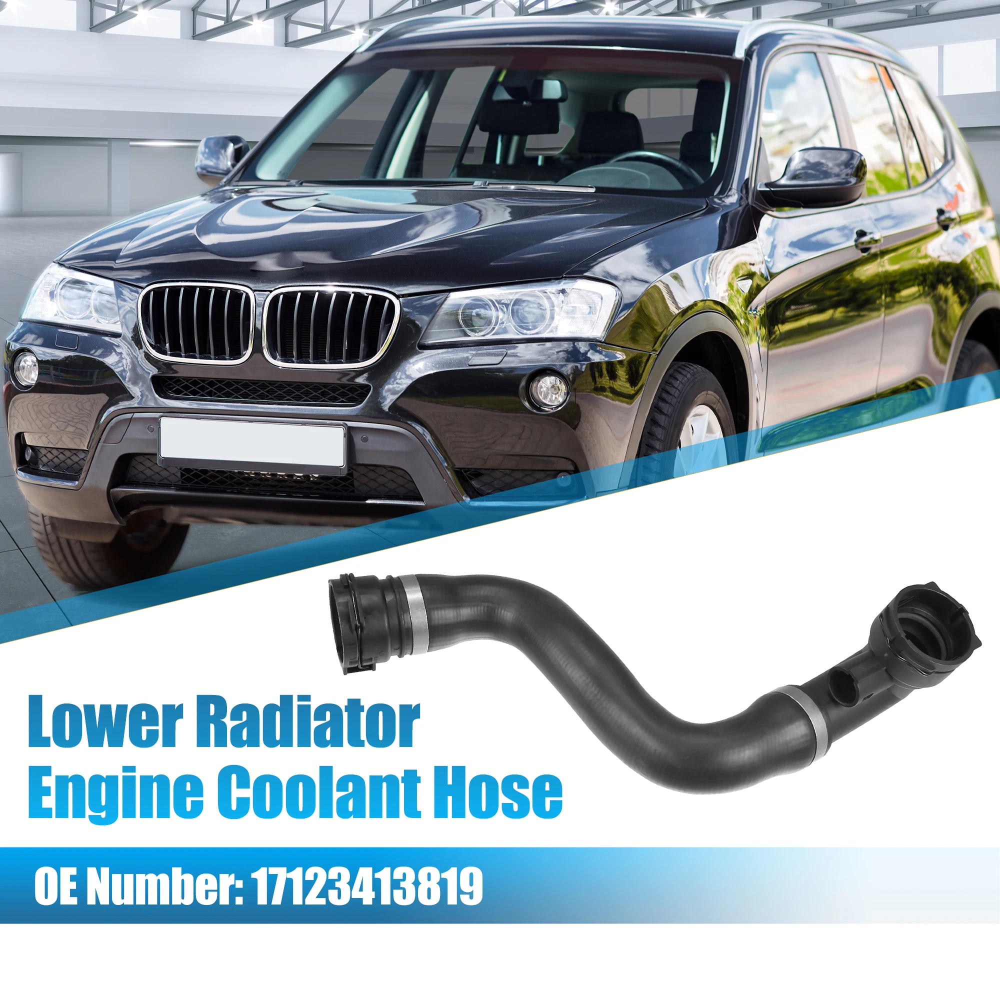 

UXCELL Lower Radiator Engine Coolant Hose for BMW X3 2.5L L6 - Gas, 3.0L L6 - Gas 2004 2005 for BMW X3 3.0L No.17123413819