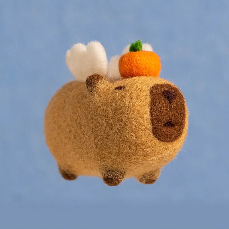 Cute Flying Pig Wool Felt Poke Le DIY Material Pack Handmade Gift Pendant Home Decoration