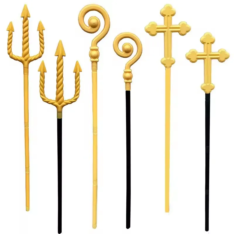 Demon Fork Cosplay Fork Halloween Party Fork Neptune Spiral Trident stage perform Prop Detachable Devil Fork kids party toy gift