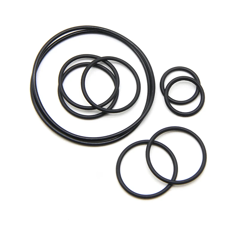 50pcs NBR O Ring Seal Gasket Thickness CS 1mm OD 3~50mm Nitrile Butadiene Rubber Spacer Oil Resistance Washer Round Shape Black