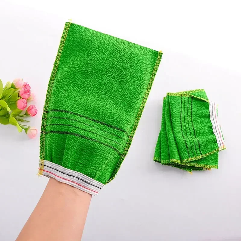 1Pc Shower Bath Scrub Glove Korean Ex-foliating Body Scrub Shower Towel Washcloth Portable for Adults Coarse Grain Brushs