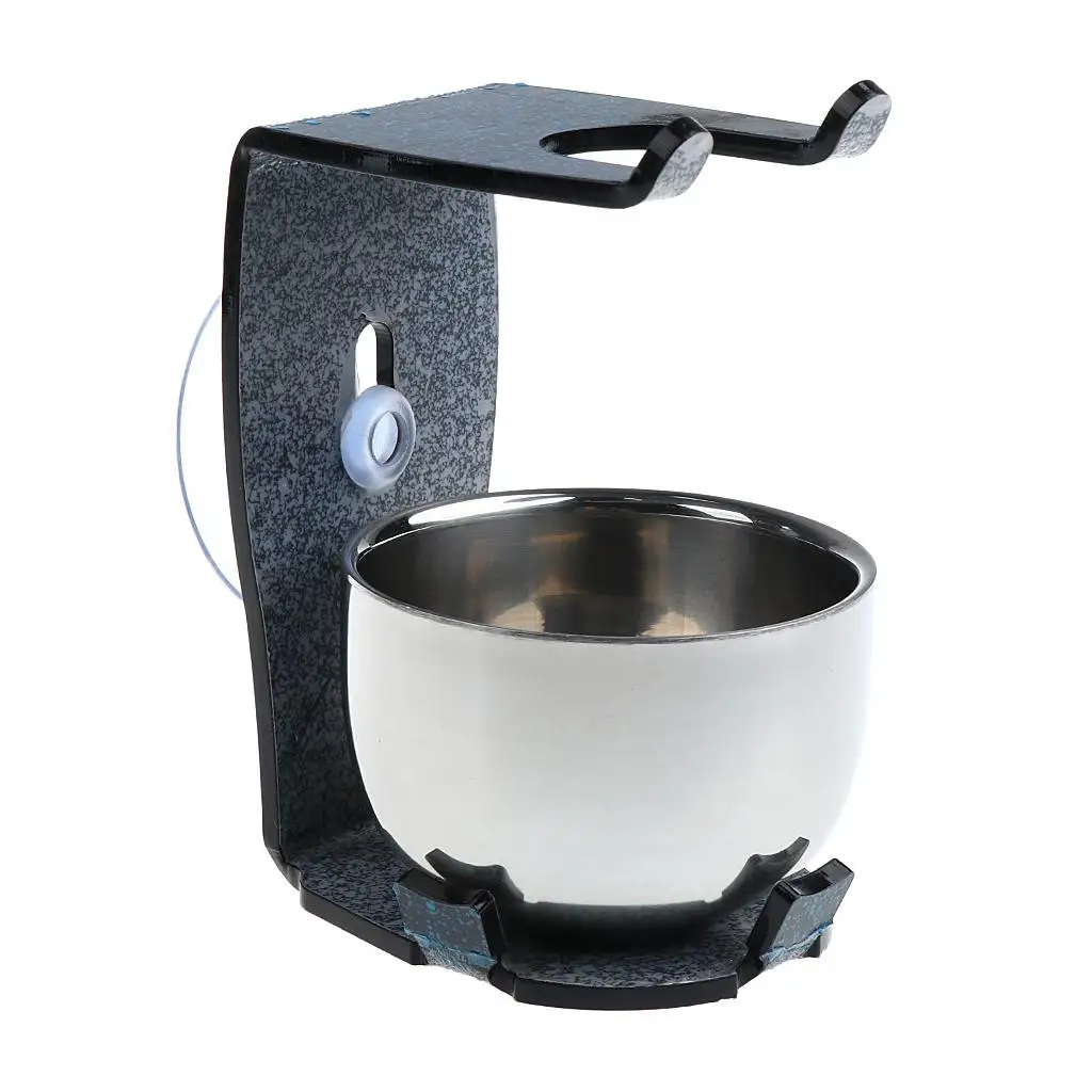 Soporte masculino de acrílico con succión de estabilidad, inoxidable