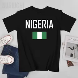 Unisex Men Tshirt NIGERIA Flag And Font Tees T-Shirt O-neck T Shirts Women Boys 100% Cotton Clothing More Color