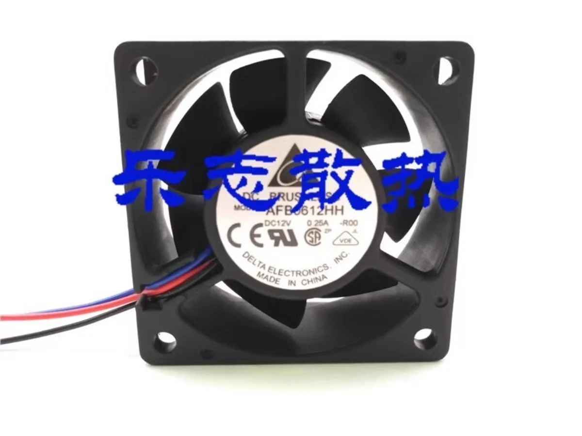 For Delta AFB0612HH -R00 6025 DC12V 0.25A 6CM 3-Wire Inverter Cooling Fan
