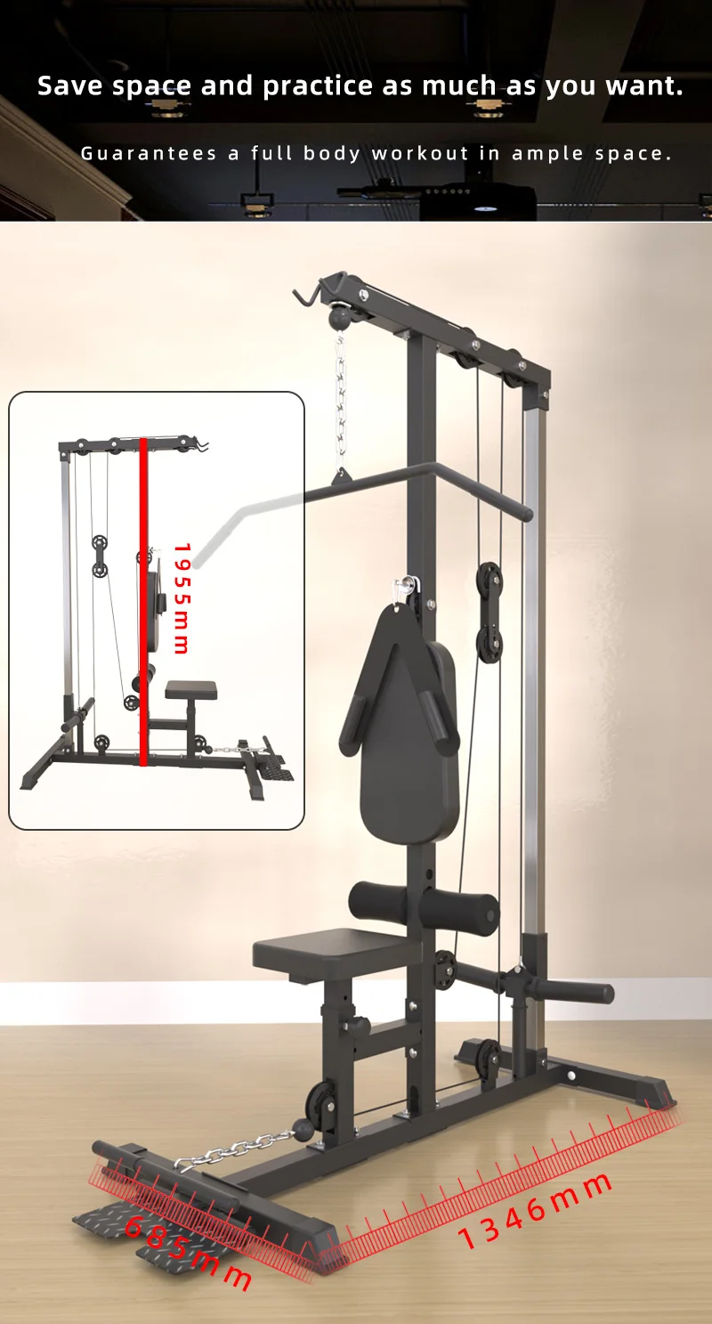 Latzugstation Mit Ruderfunktion Für Effektives Rückentraining_voghion.com