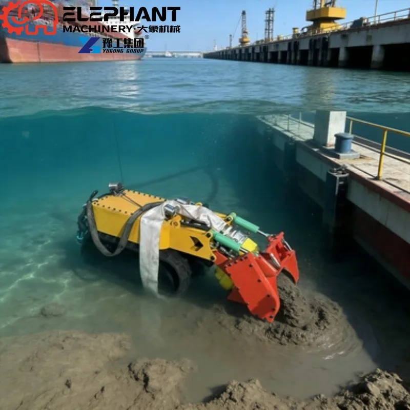 Lake Dredging Machine Remote‑Controlled Tracked Crawler Robot For Pond River Silt Sand Sediment Removal Desilting