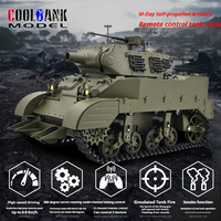 Coolbank M8 1:16 Self-Propelled Artillery Open Cockpit Remote Control Tank Can Smoke Simulation Military Model Toy Boy Gift