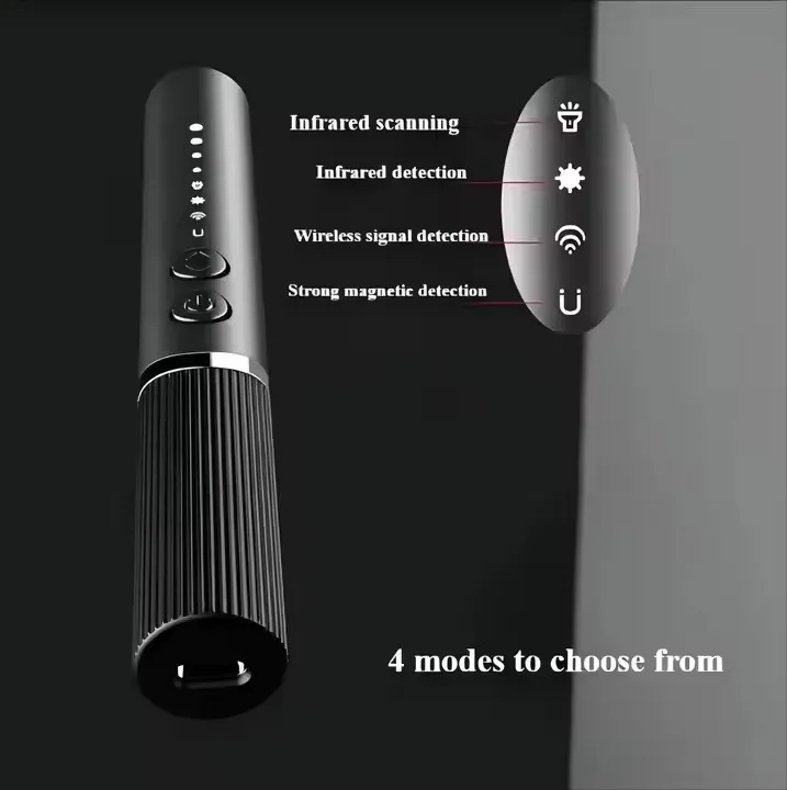 Upgraded AI Privacy Guard: Hotel/Car Spy Sweeper, Infrared & Magnetic Detection, 45H Endurance, Shockproof, Simple 2-Button