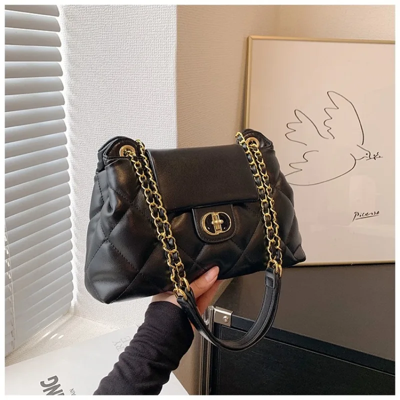 2024New Fashion Handlebags for Women Leisure and Minimalist Crossbody Bag Women Versatile Commuting Underarm Bag Chains Handbag