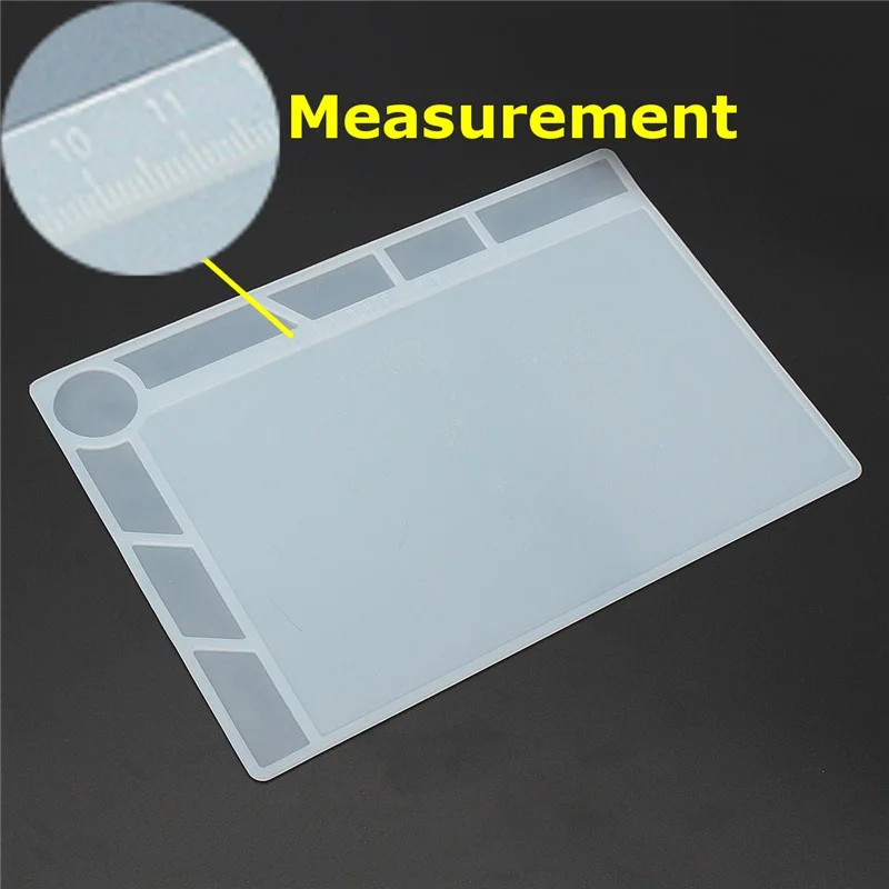 34 cmx2 3cm do naprawy zegarków podkładka robocza stacja lutownicza izolacja termoizolacyjna podkładka silikonowa mata do lutowania platforma konserwacyjna