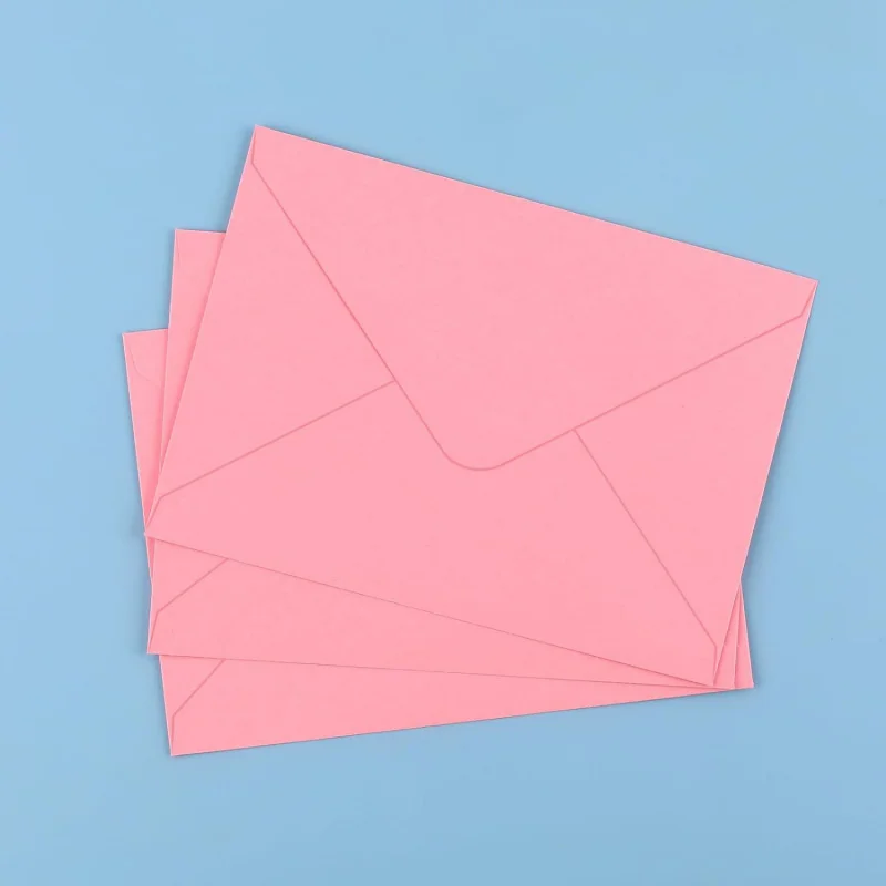 Custom Envelope Direct Supply Solid Color European Style Colorful Double Offset Paper Western Envelope Kraft Paper
