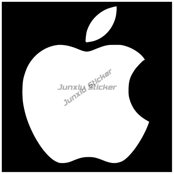 Personalized Classic Design Apple Sticker Laptop Decal Suitable for Any Smooth Flat Glass PVC Waterproof Self Adhesive Sticker