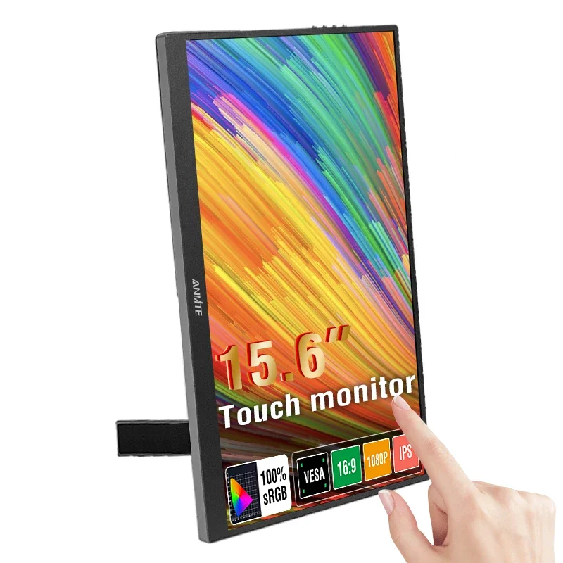 Anmite 15.6 インチタッチポータブルモニター 1080P HDR IPS ゲーム