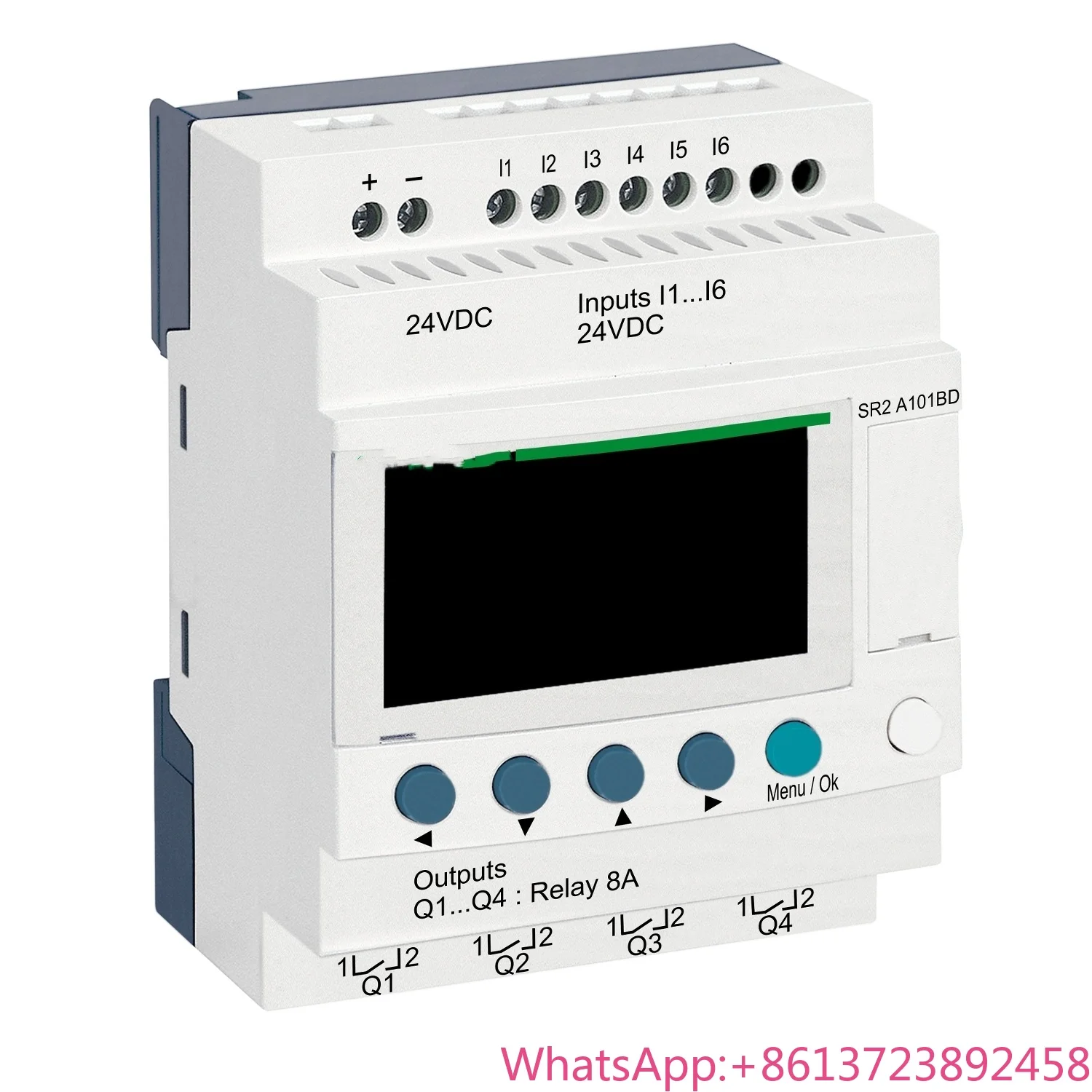 

Компактное умное реле SR2A101BD Zelio Logic - 10 входов/выходов - 24 В постоянного тока - без часов - с дисплеем