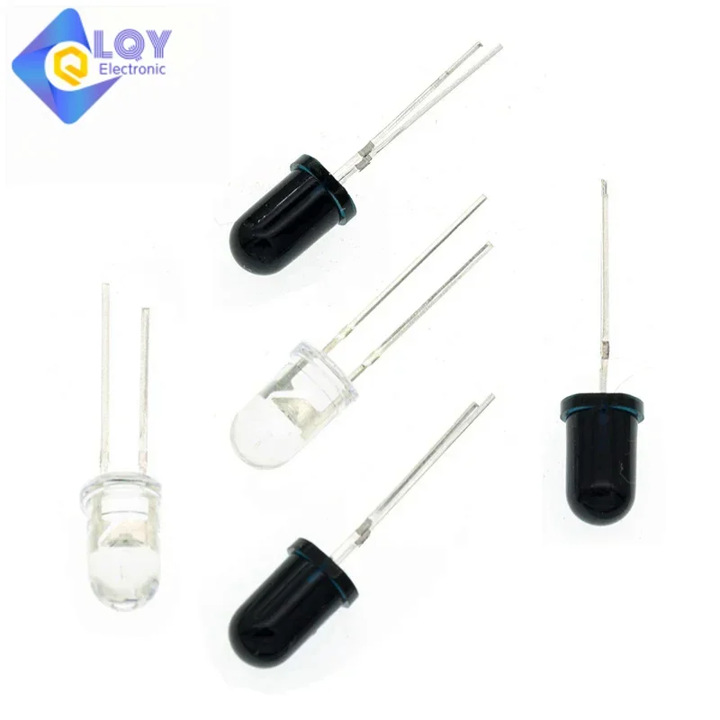 LQY 10pairs 3mm 5mm 940nm LEDs Infrared Emitter and IR Receiver Diode Diodes 301A for arduino