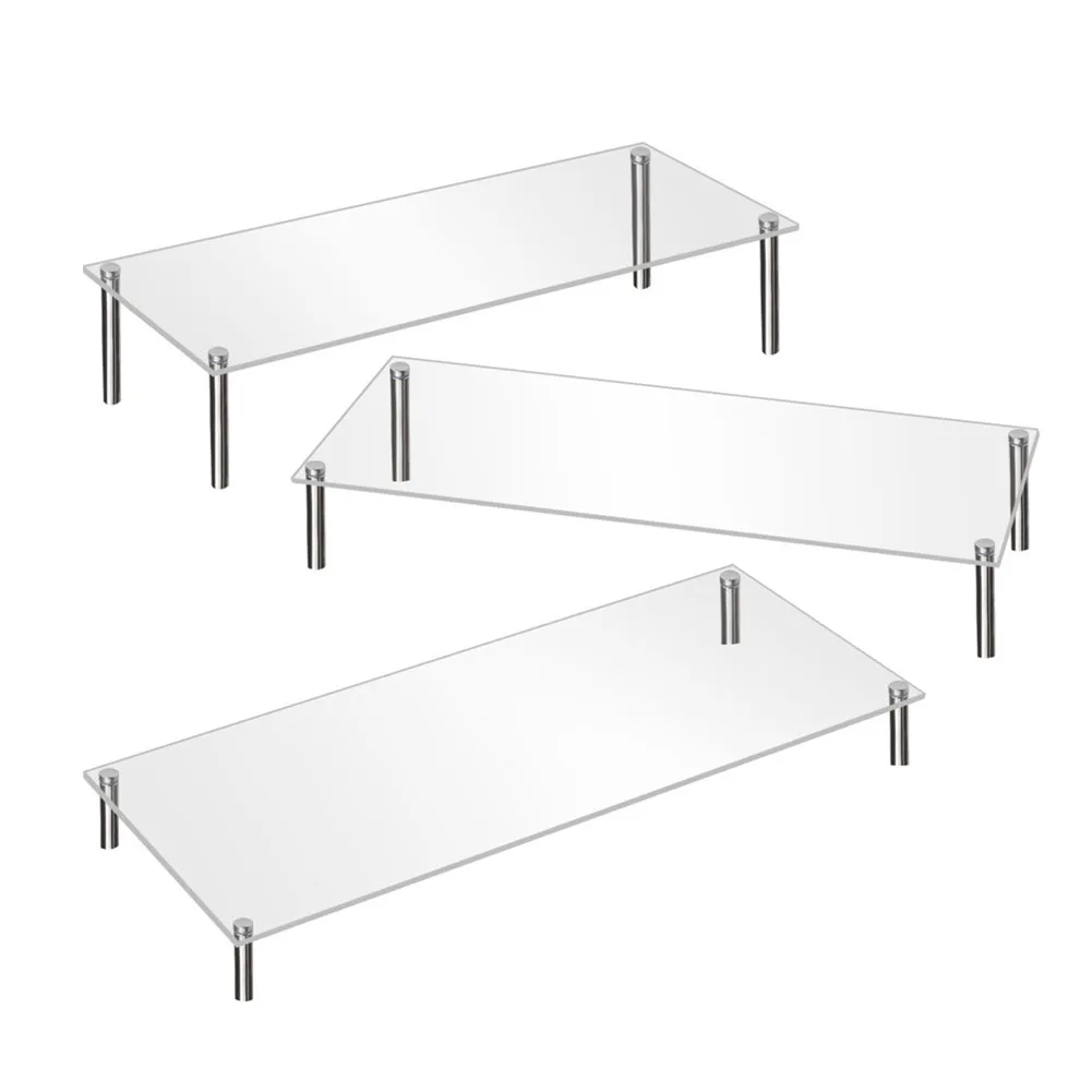 Acrylic Display Riser Wedding Cake Stand Cup Cake Display Shelf Cupcake Holder Plate Birthday Party Decoration Stands
