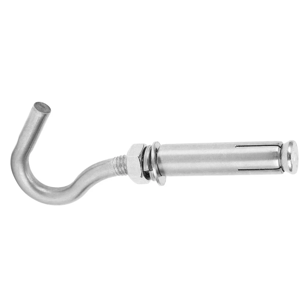 10pcs Durable Open Cup Hook Expansion Hooks Heavy Duty Mounting Anchor Bolts Heavy Duty Bolts Concrete Wall Hooks For Concrete
