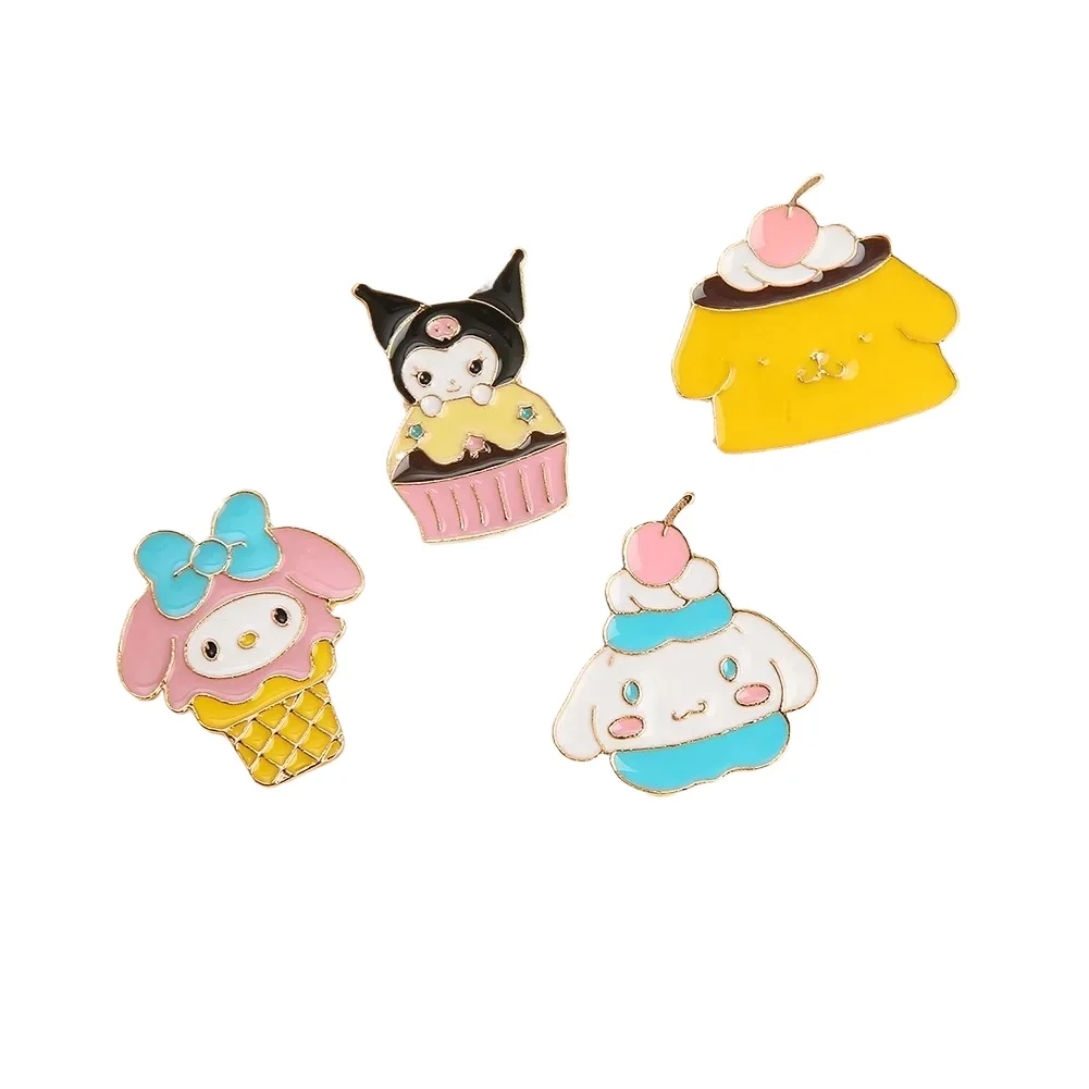 

Sanrio Cartoon Brooch Anime Action Figures Hello Kitty My Melody Pochacco Cinnamoroll Kuromi Q Figural Cute Girls Birthdays Gift