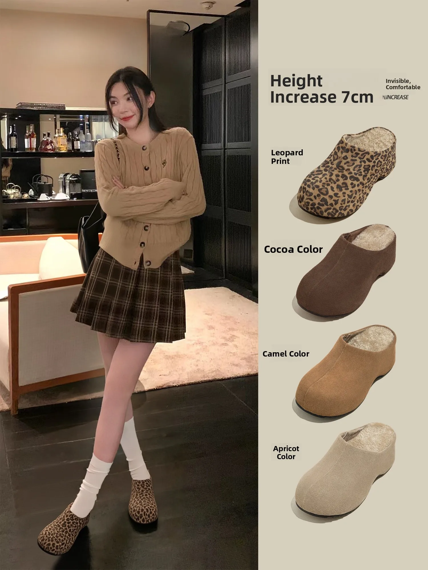 

Женские тапочки Thi Boted Birkfoot, зимние домашние тапочки без шнуровки на подкладке, повседневные домашние тапочки Lazy oes