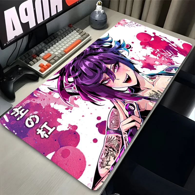 Anime Sexy Girls Mouse Pad Yuzuriha Revy Computer Keyboard Pad Larger XL XXL Desk Mat  PC Gaming Accessories Gamer Home Mousepad