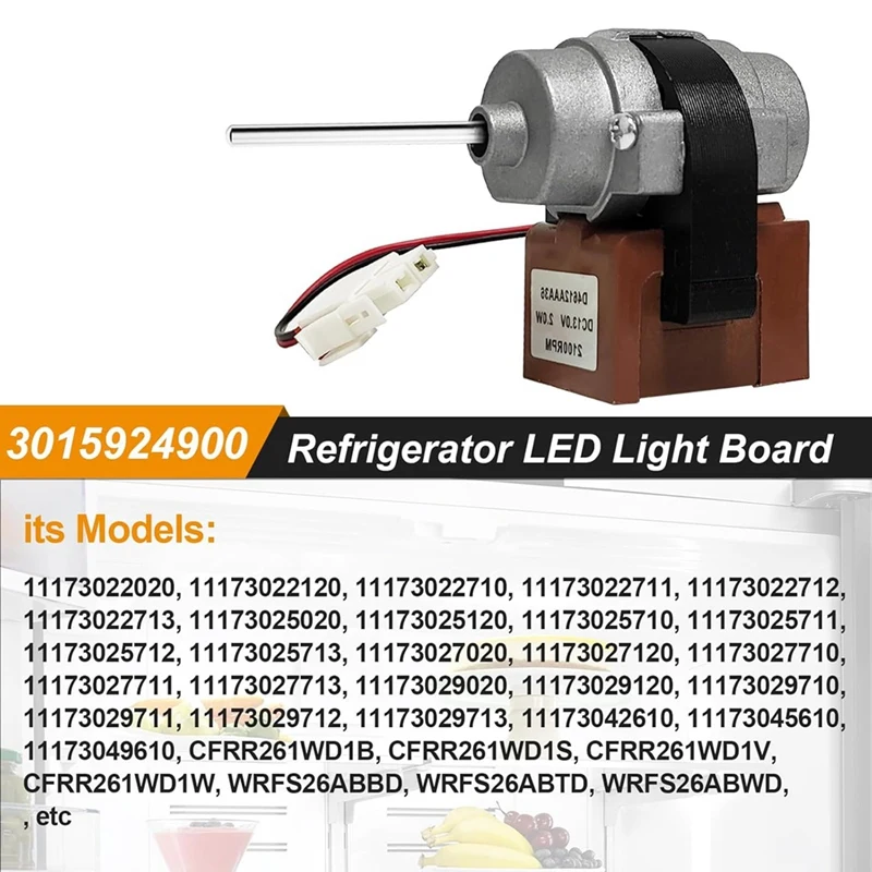 A44F- 3015924900   جزء محرك مروحة تبخير الثلاجة لمروحة محرك الثلاجة كينمور DC13V استبدال D4612AAA36