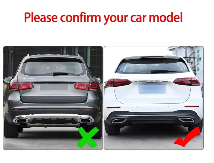 Exhaust Tip Muffler Pipe Cover For A Class W176 B class w246 Mercedes Benz W212 W213 W205 X253 C180 C200 GLC GLE Class tail pipe