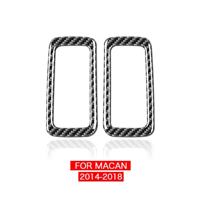 

Carbon Fiber Rear Side Air Vent Reading Light Frame For Porsche Macan 14-18 Real 3D Sticker Trim Interior Accessories Decoration