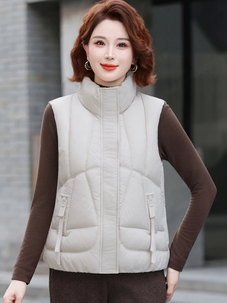 Cappotto invernale da donna in piumino di cotone Faion Sli Abbigliamento da mamma di mezza età Capispalla caldo Casual Sle Stand Fit Thiened