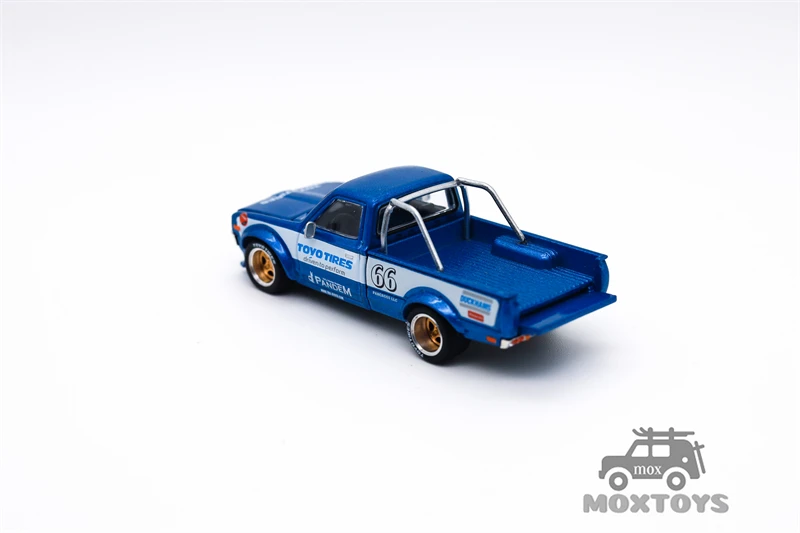 Xcartoys x POP RACE 1:64 PANDEM Datsun 620 Blue Diecast Model Car