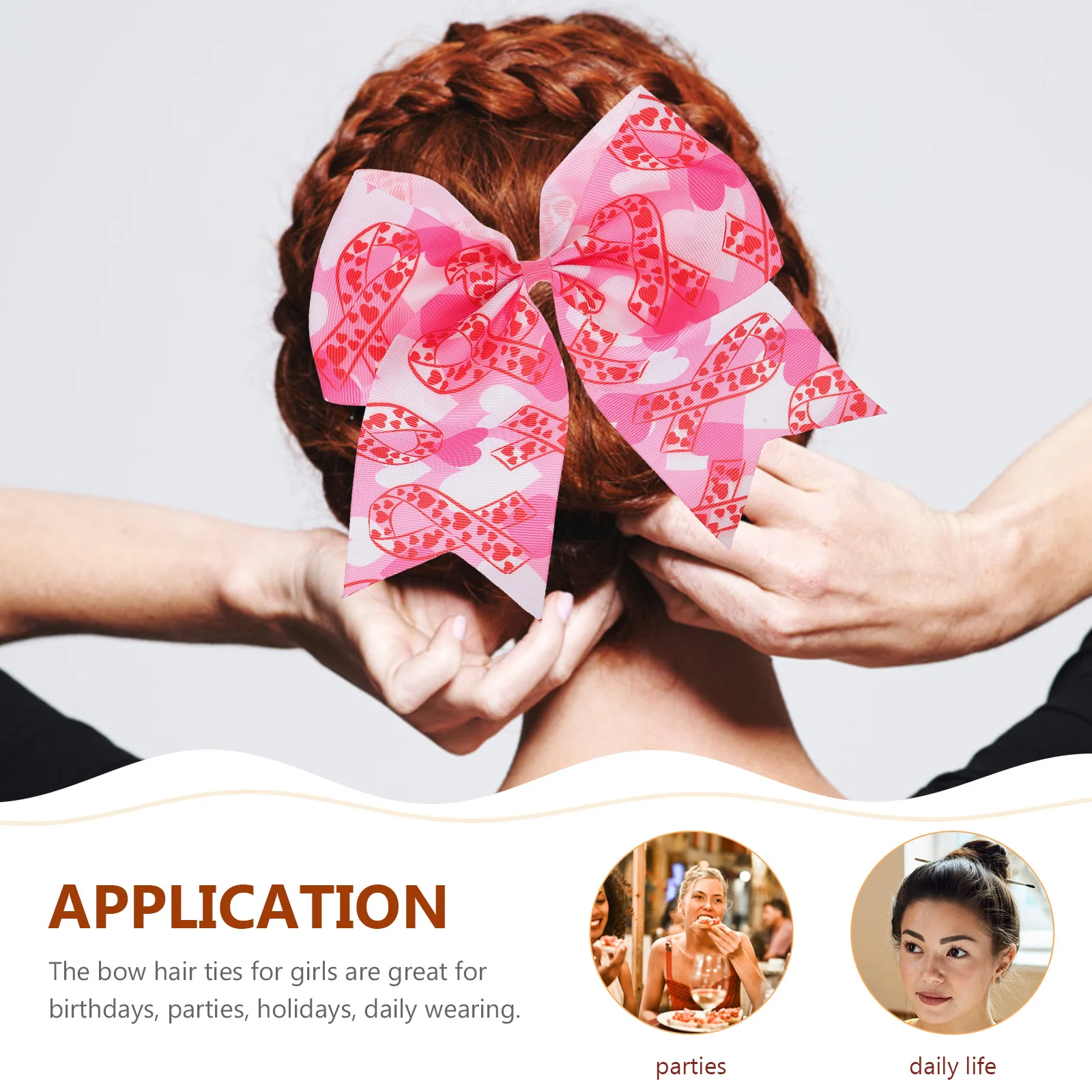 

Эластичные резинки для волос с бантом, красная лента, декоративные и практичные для девочек, женские галстуки-бабочки для волос, галстук-бабочка для девочек