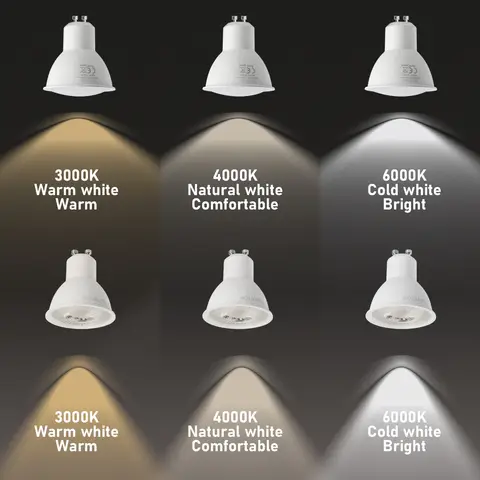 10PCS GU10 MR16 GU5.3 Spotlight Lampada LED Bulb AC 110V 220V Bombillas Spot Light Replace The 50W Halogen Lamp Home Derection