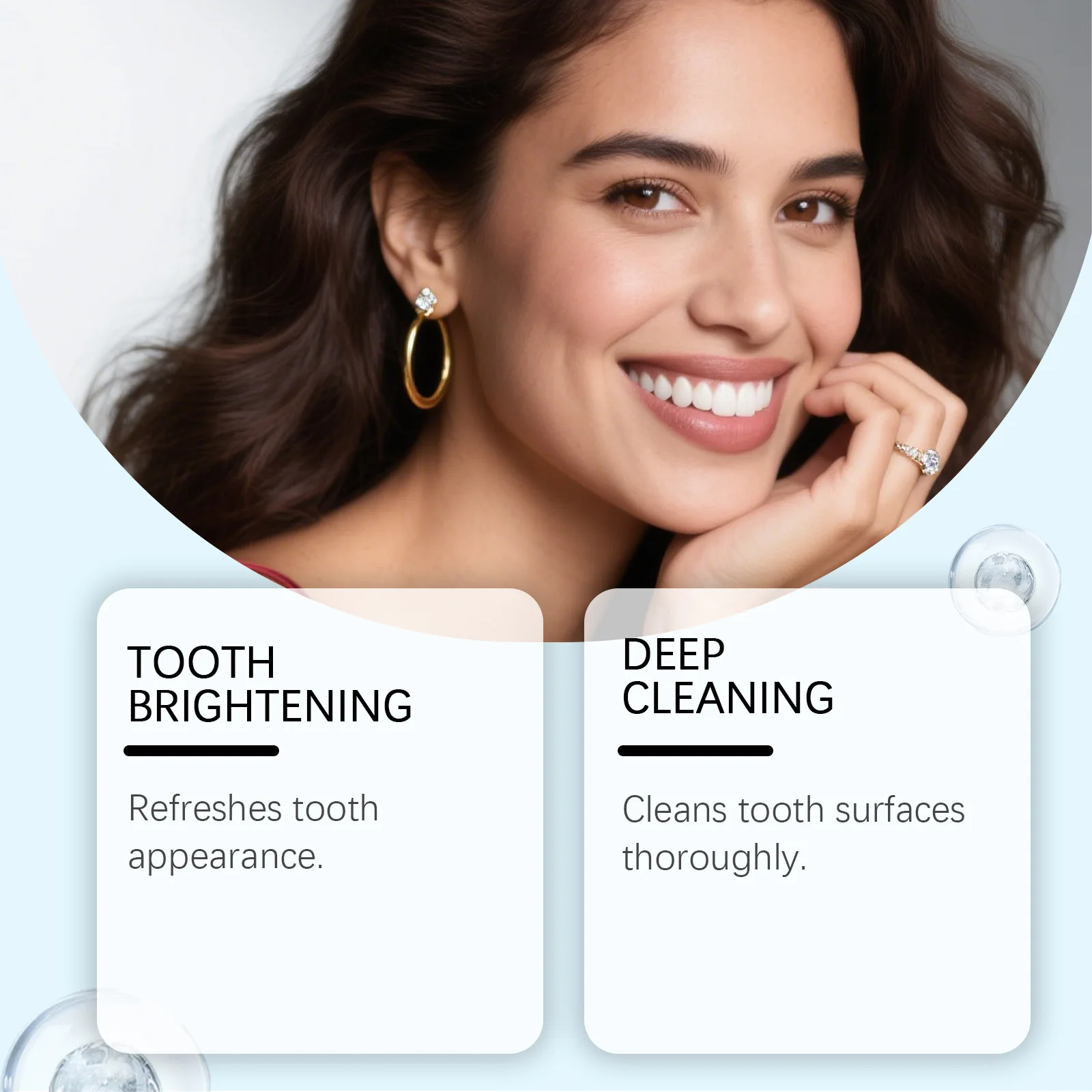 Feimuko Tooth Polish Teeth Brightening Coating Long Lasting Shine Temporary Whitening Gloss Tooth Cosmetic Make up Oral Care