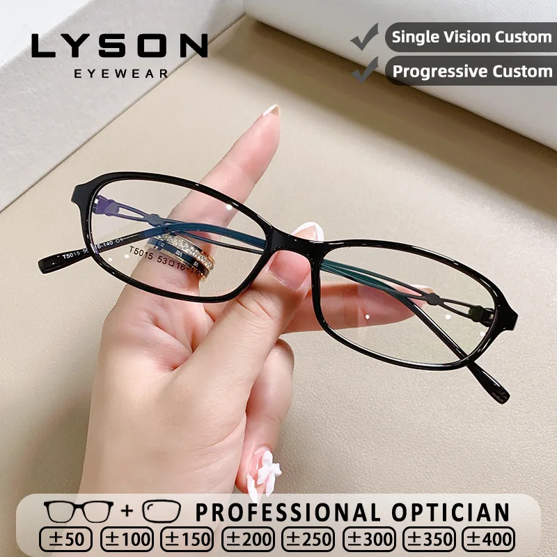 

LYSON Versatile Oval TR90 Blue Light Blocking Reading Glasses Women High Quality Optical Glasses Frame Customized Myopia Glasses