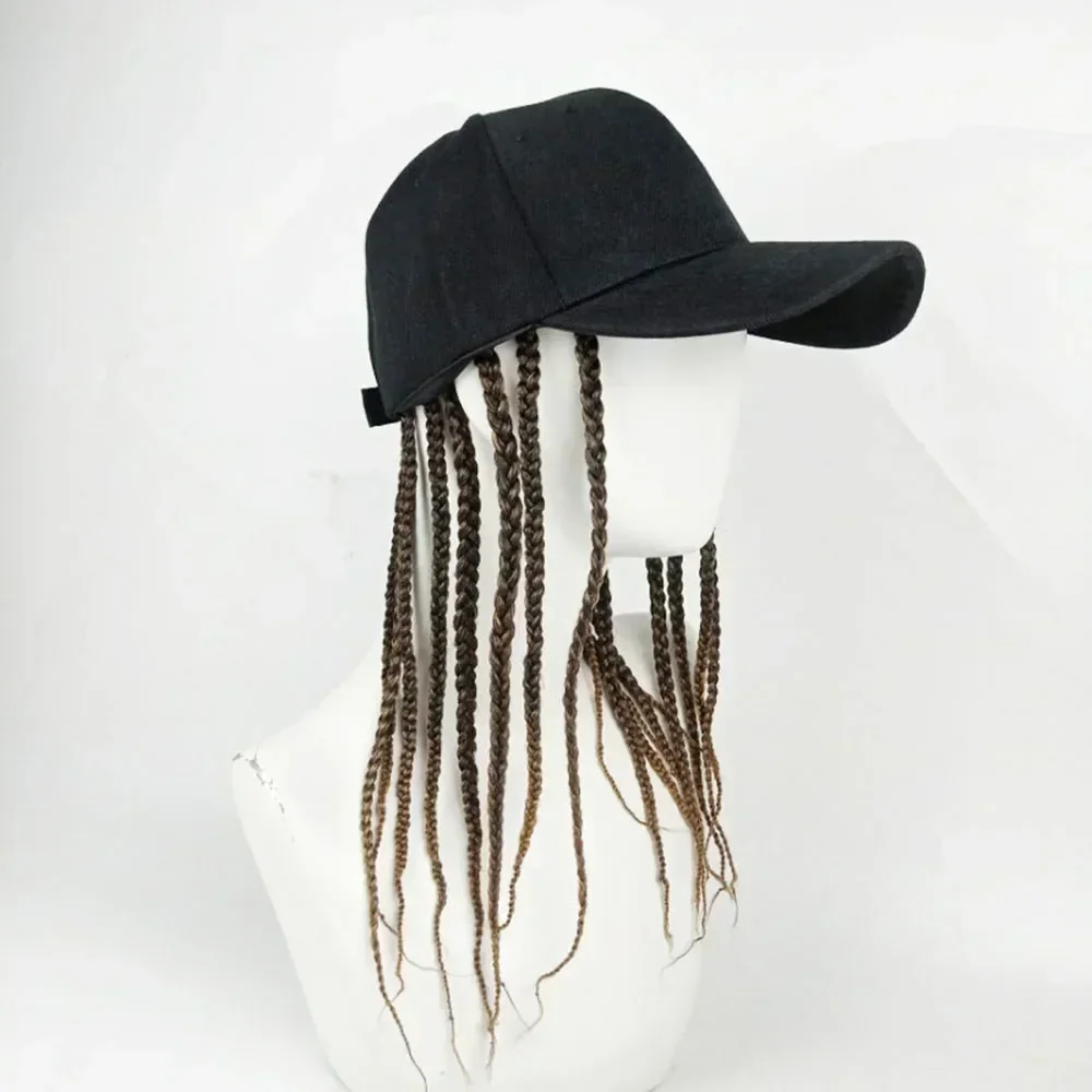 Summer Unisex Lady Men Baseball Cap Hat With Dreadlocks Wig Hip Hop Punk Hair Motorcycle Universal Personal Shape