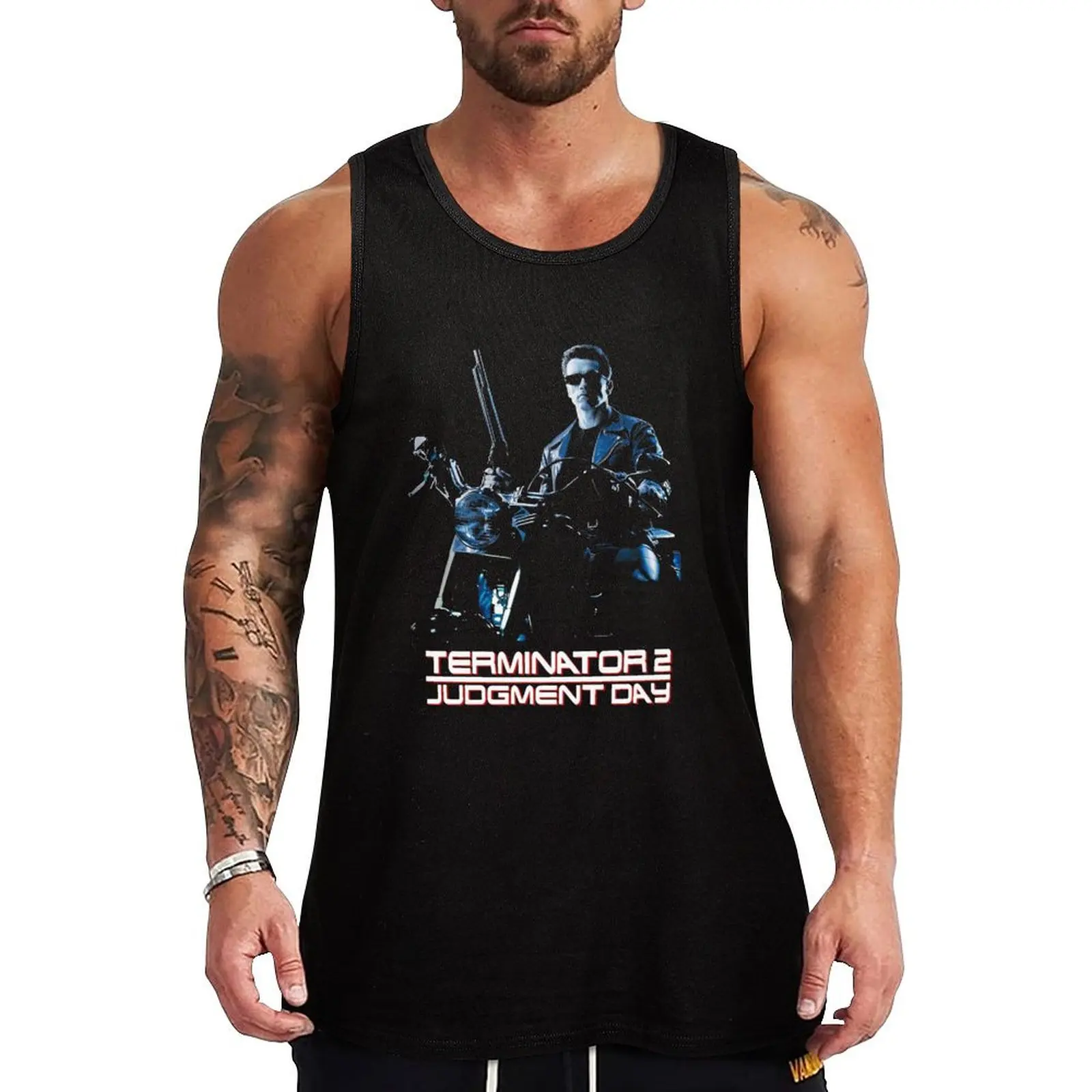 The Man Of The Future Terminators Juogment Day Tank Top gym men Men's clothes luxury style